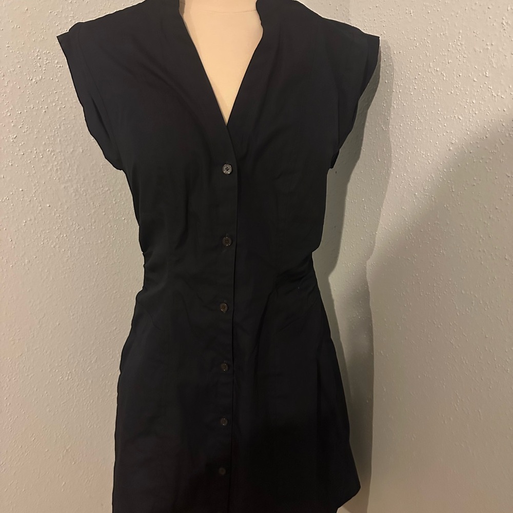 10 Crosby Derek Lam Blue Button-Down Dress